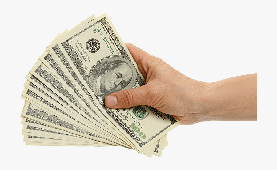 Money-changer - Hand With Money Png, Transparent Clipart