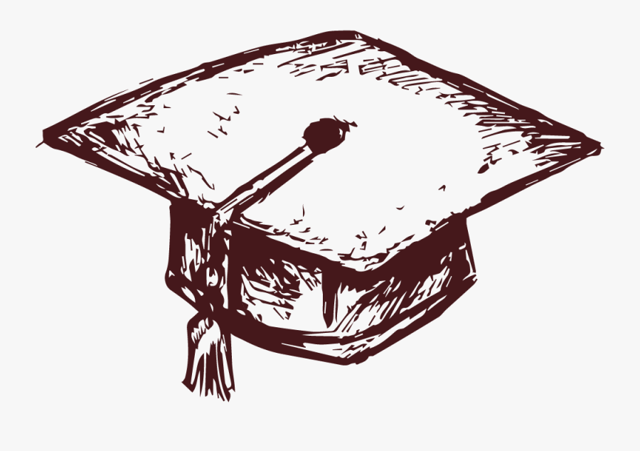 Graduation Cap Drawing Realistic , Free Transparent Clipart - ClipartKey
