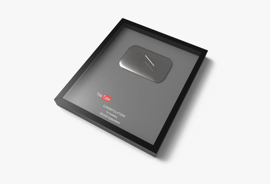 Silver Play Button Png Image - Silver Play Button Png, Transparent Clipart