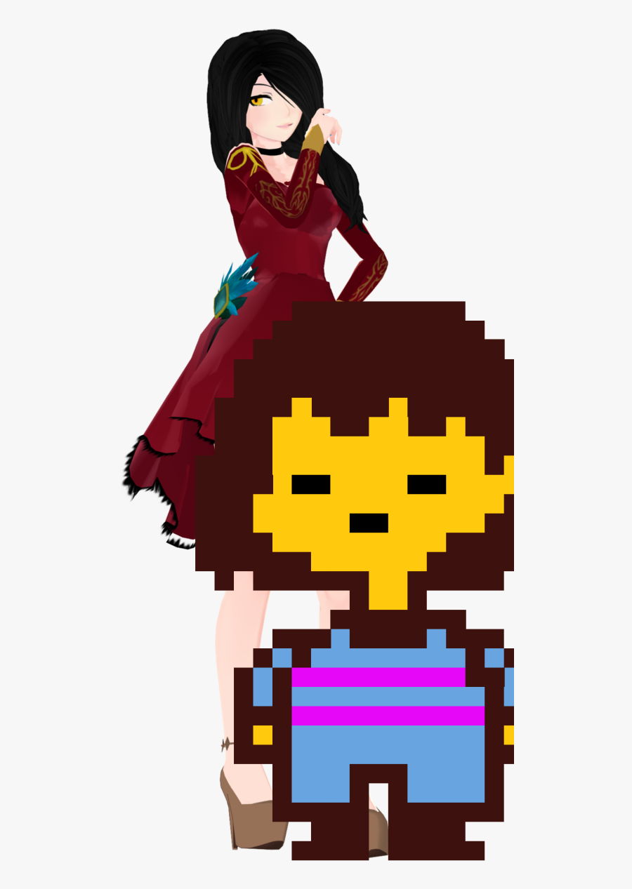 Cinder Fall And Frisk - Undertale Frisk Sprite Gif, Transparent Clipart