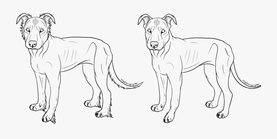 Therapy Dog Lineart - Formosan Mountain Dog Coloring, Transparent Clipart