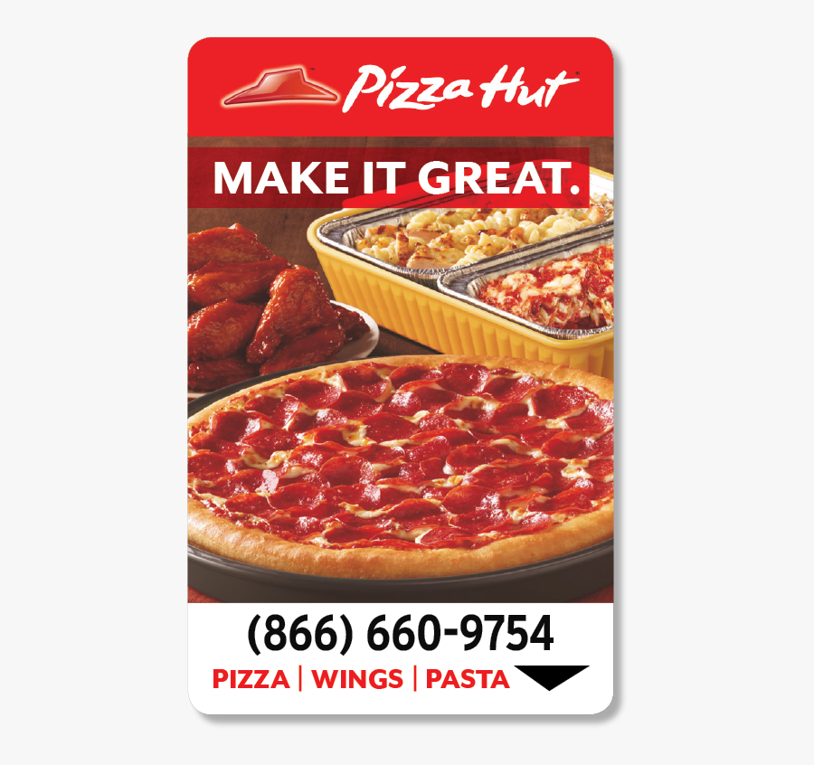 Clip Art Pizza Hut Market Place - Pizza Hut Card, Transparent Clipart