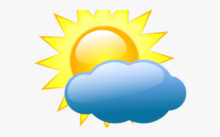 Weather Forecast Partly Cloudy, Transparent Clipart