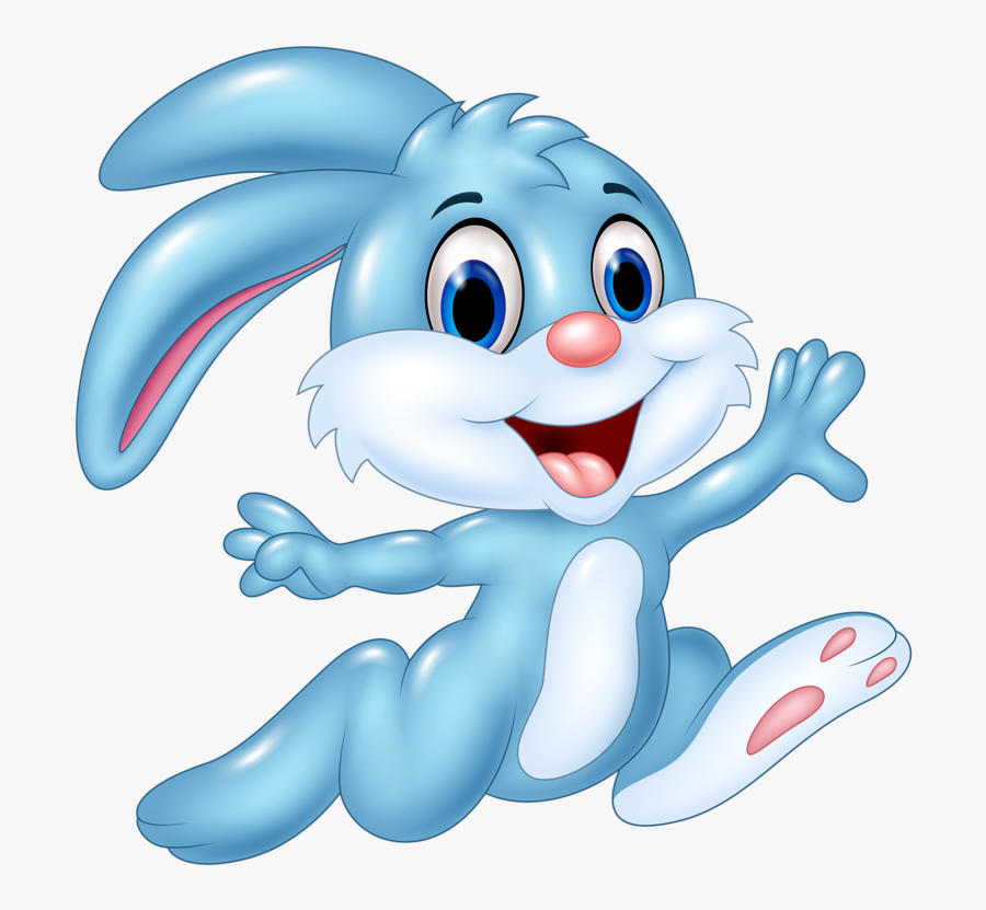 Rabbit Clipart Blue - Free Vector Rabbit, Transparent Clipart