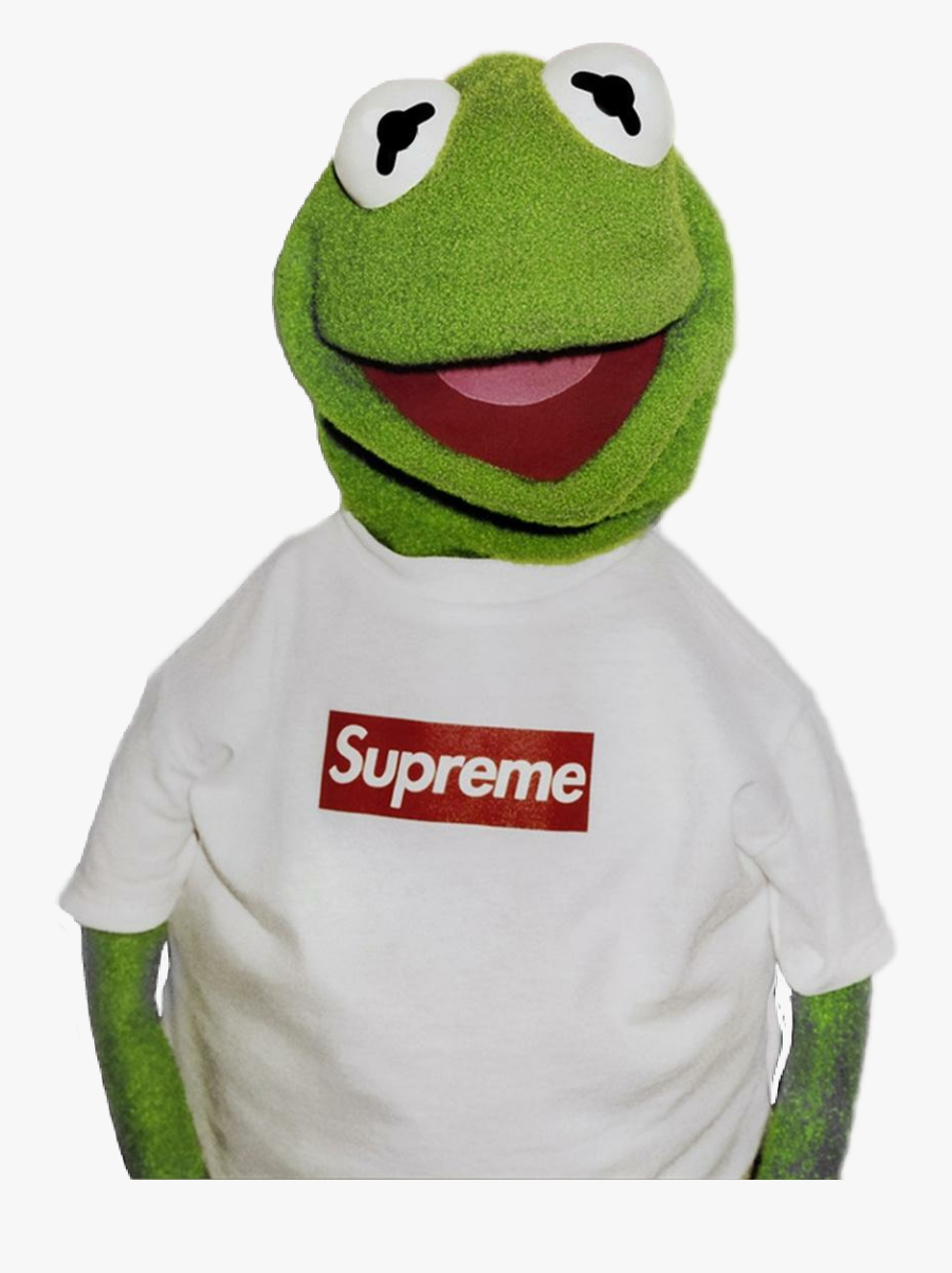 Transparent Supreme Kermit The Frog - Kermit The Frog Drawing Supreme, Transparent Clipart