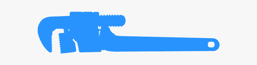 Pipe Wrench Stencil, Transparent Clipart