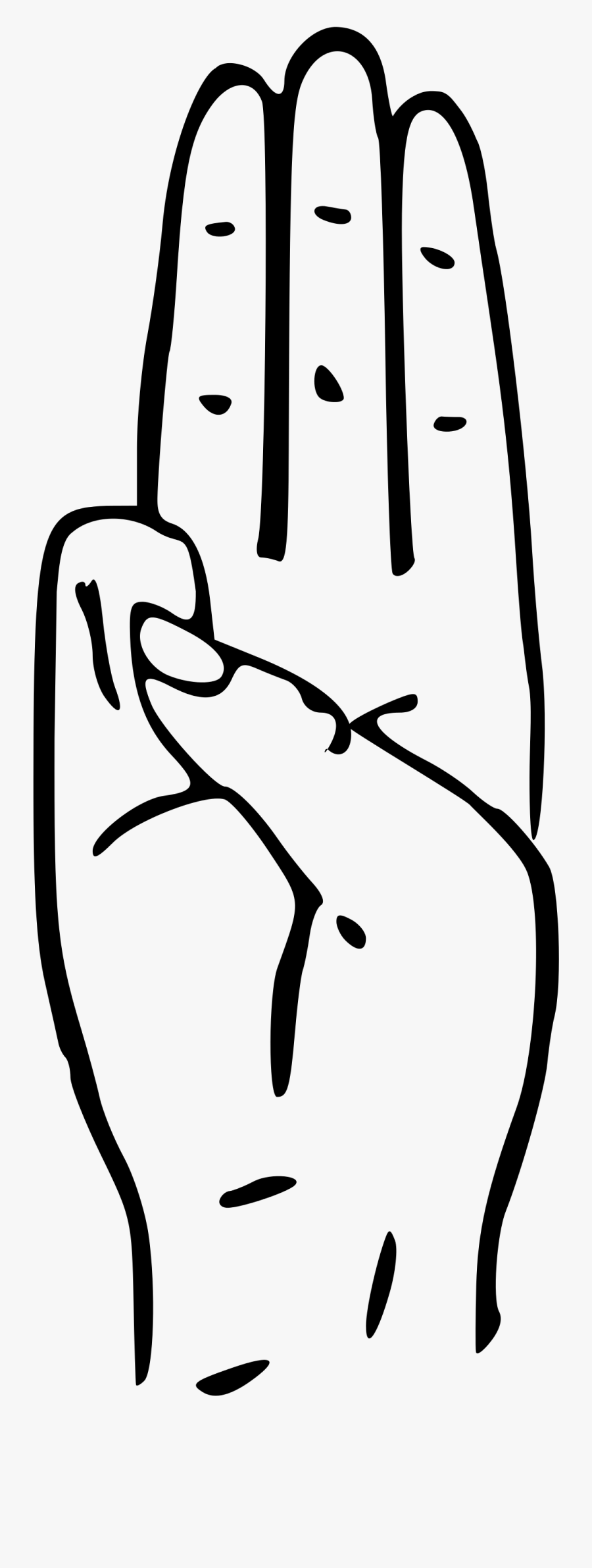 Scout Clipart Scout Sign - Three Finger Salute Hunger Games Drawing, Transparent Clipart