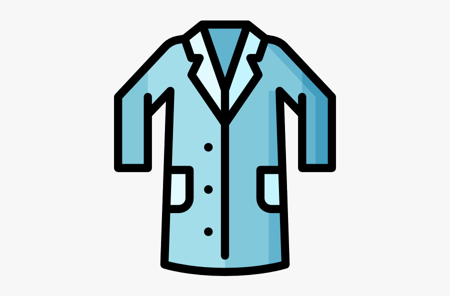 Coat Clothing Product Font Transparent Image Clipart - Blue Lab Coat Clipart, Transparent Clipart