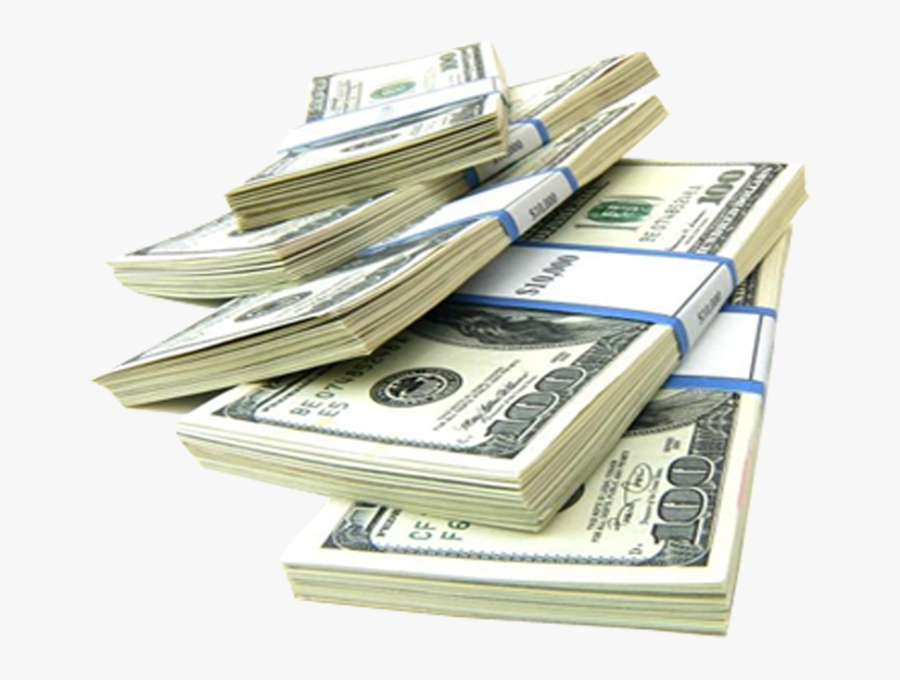 Dollar Transparent Stacks - Stack Of Hundred Dollar Bills Png, Transparent Clipart