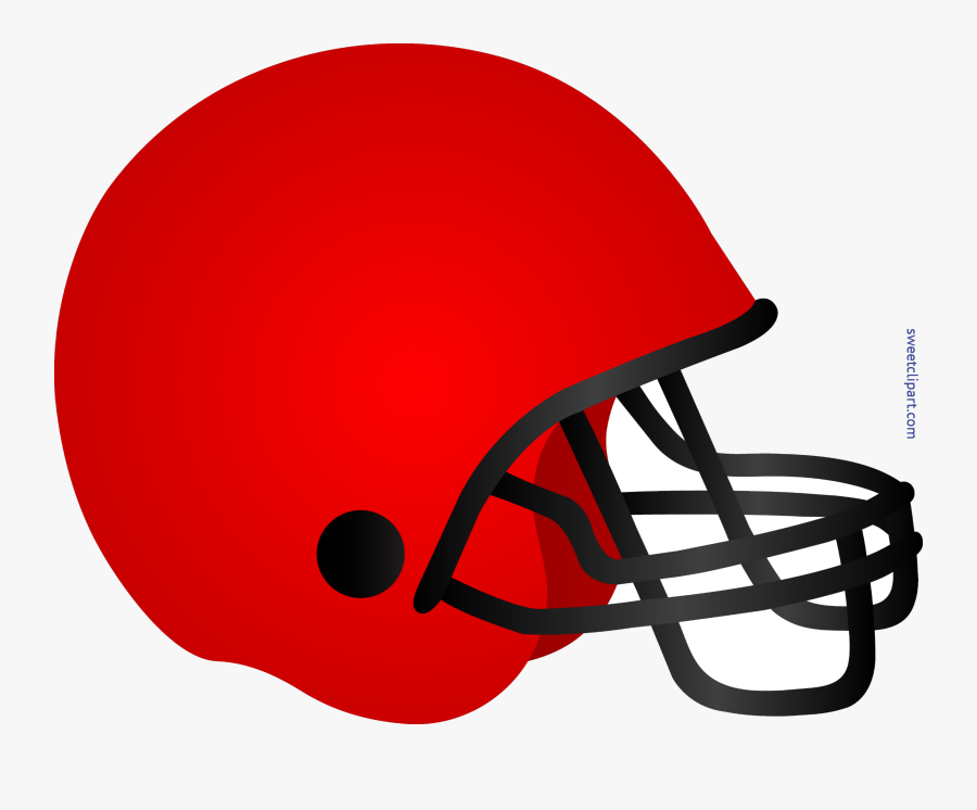Football Helmet Red Clip Art Transparent Png - Red Football Helmet Clip Art, Transparent Clipart
