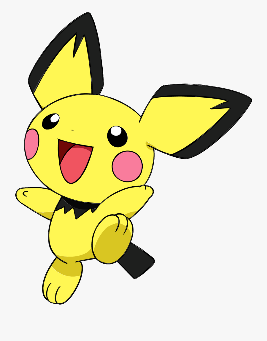 Cartoon,yellow,clip Character - Pichu Pokemon Jpg, Transparent Clipart