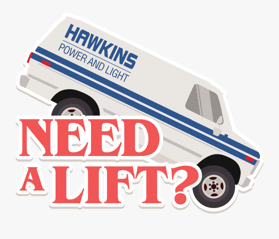Need A Lift - Stranger Things Stickers Png, Transparent Clipart