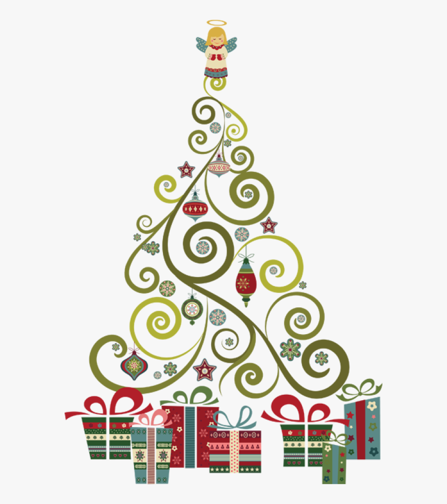 Christmas Tree Clipart Day - Clipart Abstract Christmas Tree, Transparent Clipart
