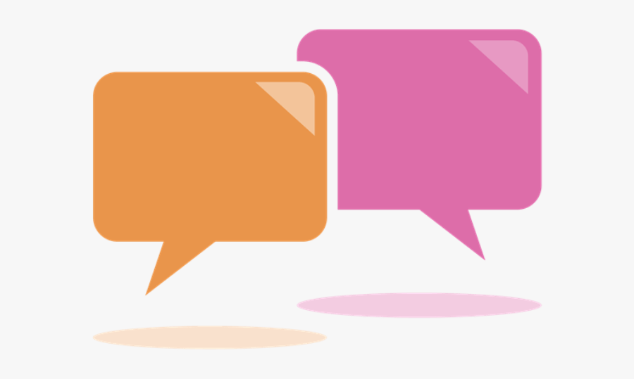 Two Speech Bubbles, Transparent Clipart