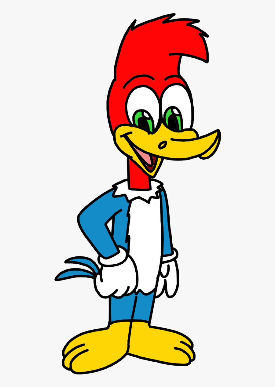Woodpecker With His Design - Woody Woodpecker Bugs Bunny, Transparent Clipart