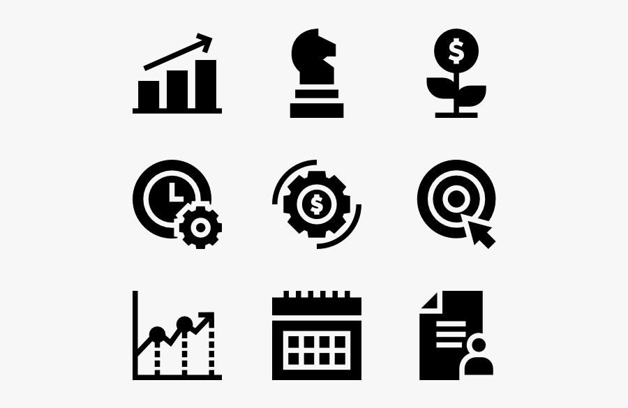 Marketing & Growth - Inspiration Icons, Transparent Clipart