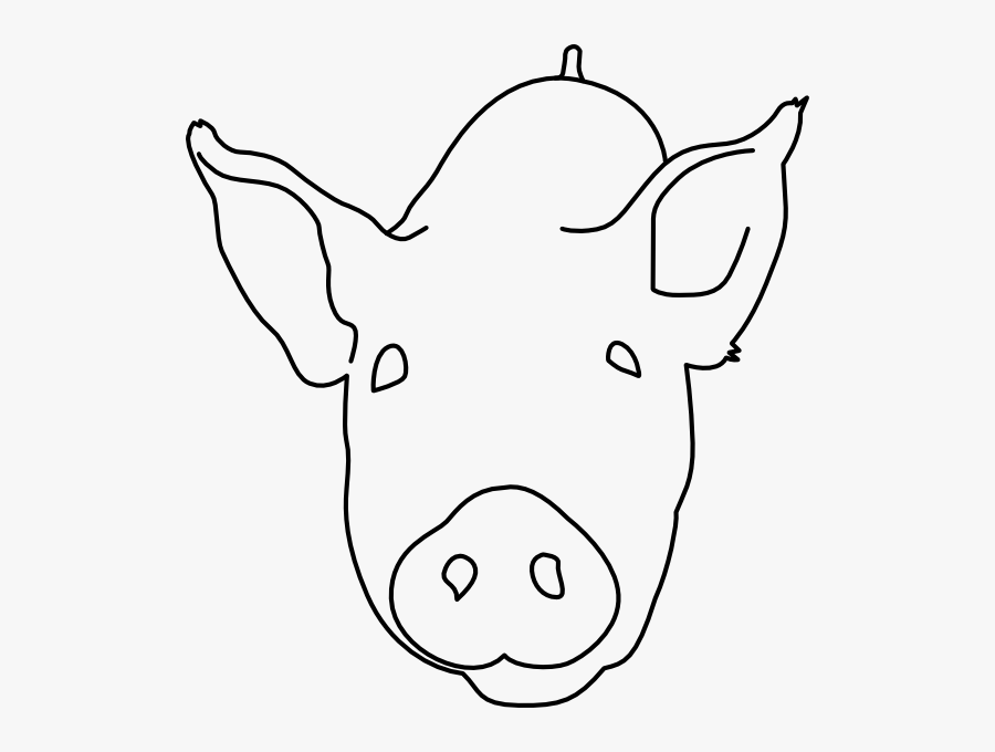 Transparent Pig Head Png - Draw A Pig Head, Transparent Clipart