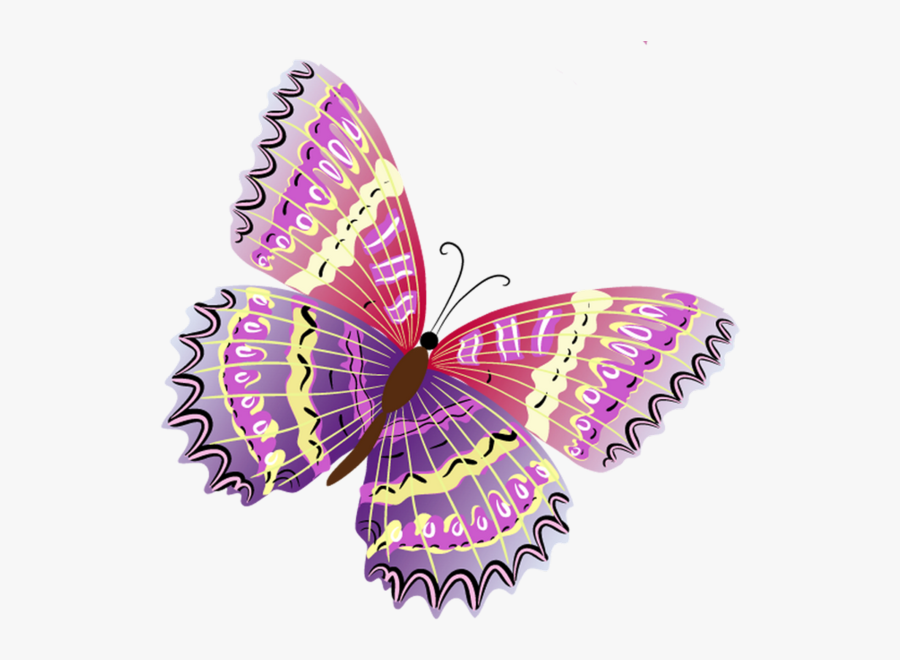 Download Papillon Clipart Purple Butterfly - Butterfly Vector Png ...
