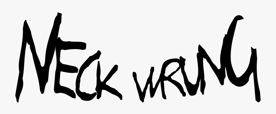Neck Wrung - Calligraphy, Transparent Clipart