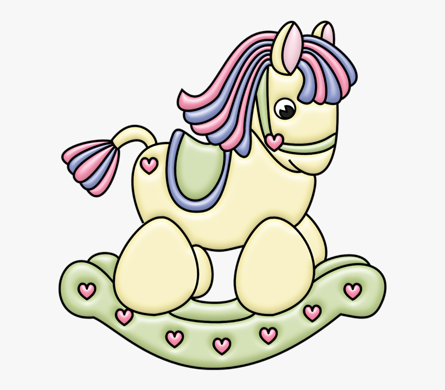 Clipart Baby Rocking Horse - Cartoon, Transparent Clipart