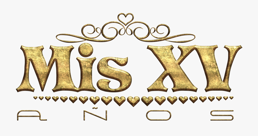 15 Anos - Letras Mis Xv Años, Transparent Clipart