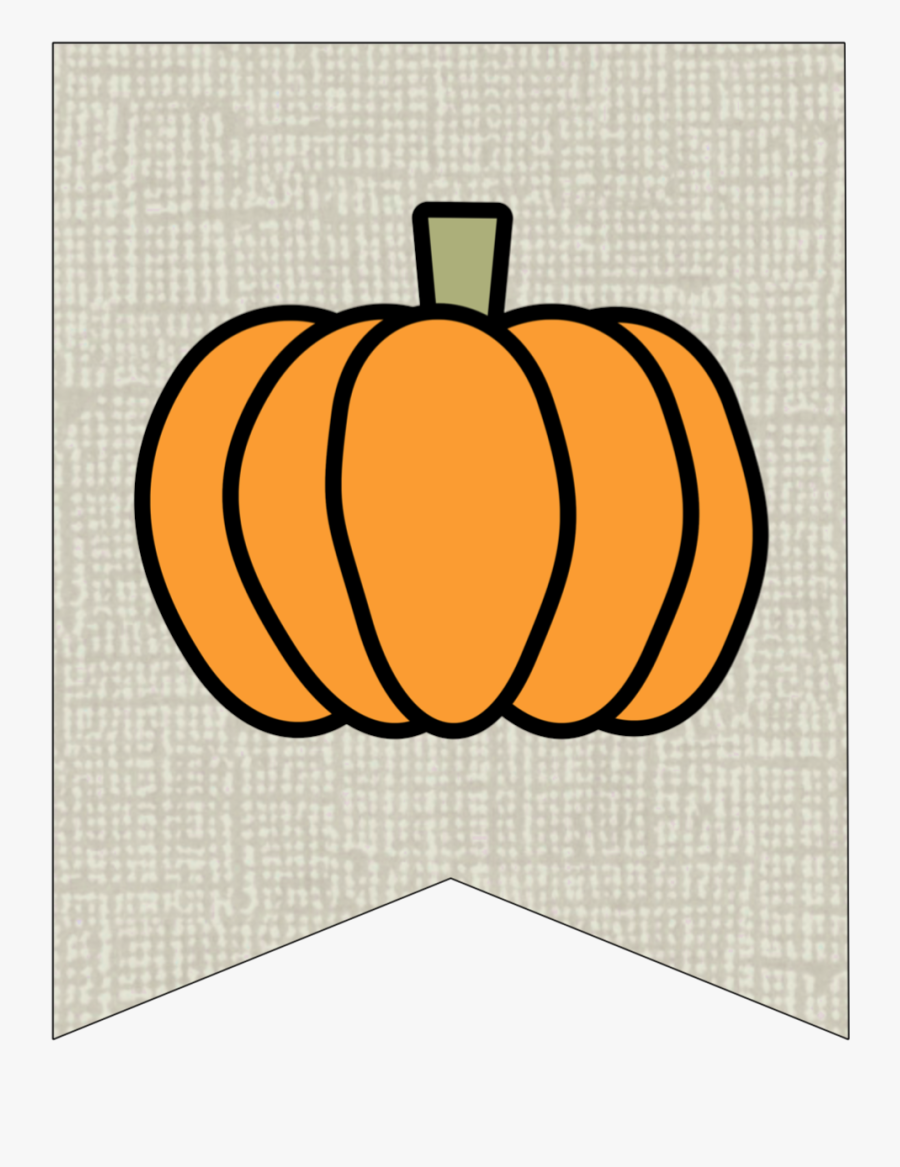 Free Printable Pumpkin Banner Decor - Free Fall Pumpkin Clip Art Printables, Transparent Clipart