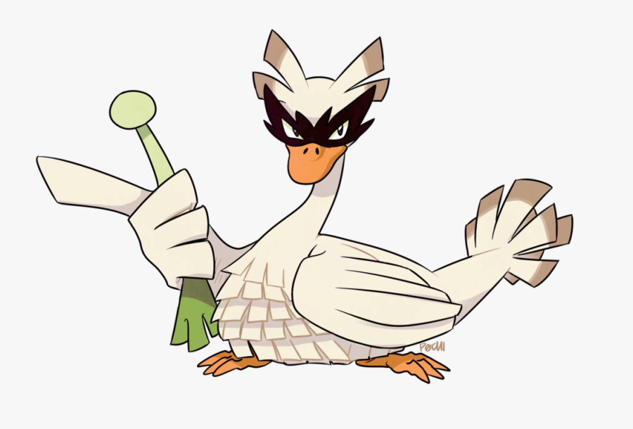 Odni Duck Beak Fauna Bird Mammal Vertebrate Chicken - Pokemon Sword And Shield Farfetch D, Transparent Clipart