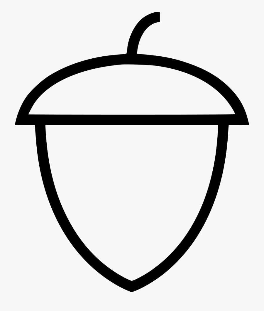 Acorn Svg Line Drawing, Transparent Clipart