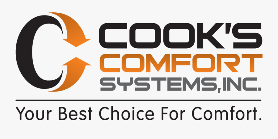 Transparent Air Conditioner Clipart - Cookscomfortsystems Logo, Transparent Clipart