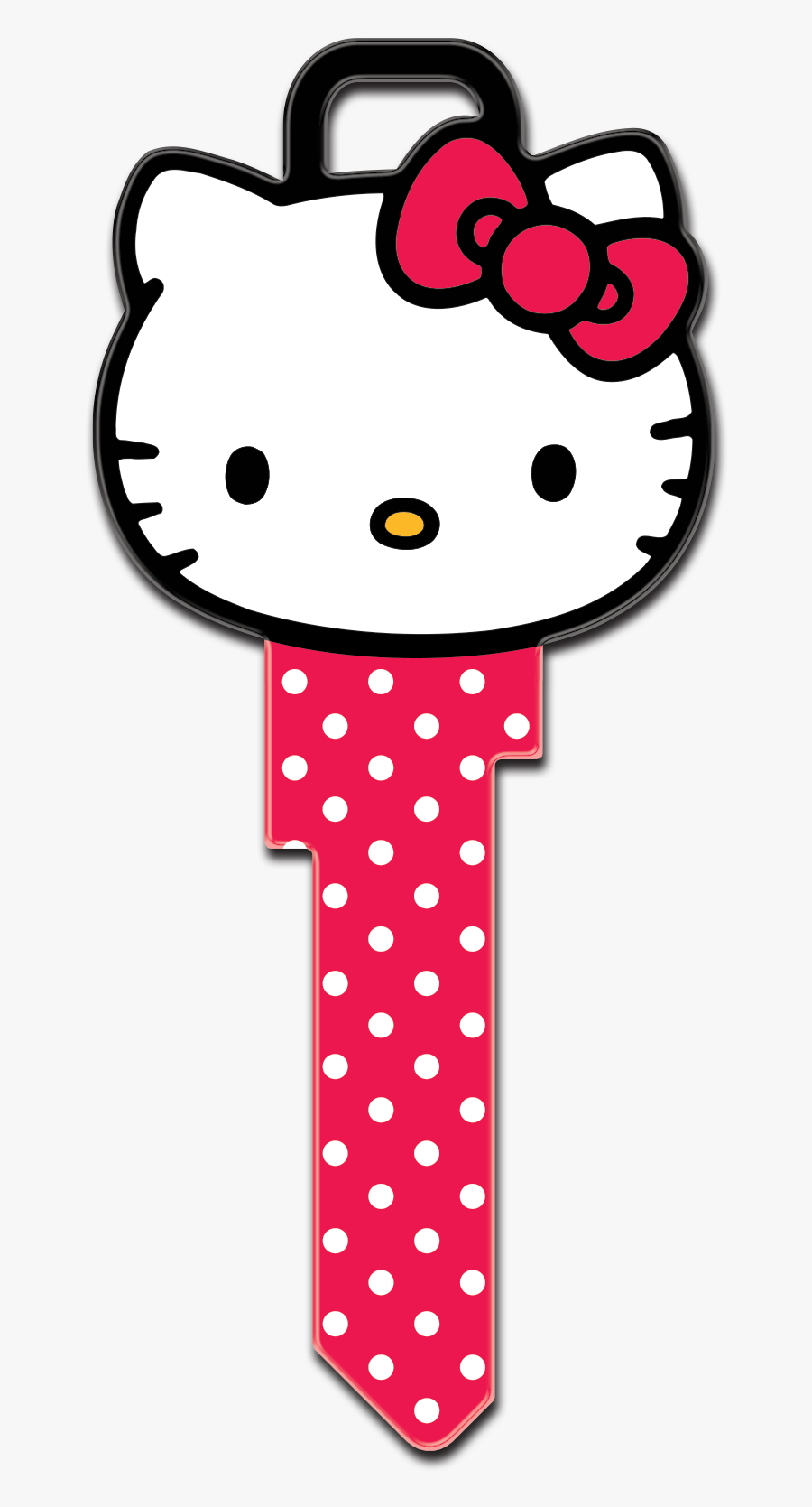 Hello Kitty Blank Key, Transparent Clipart