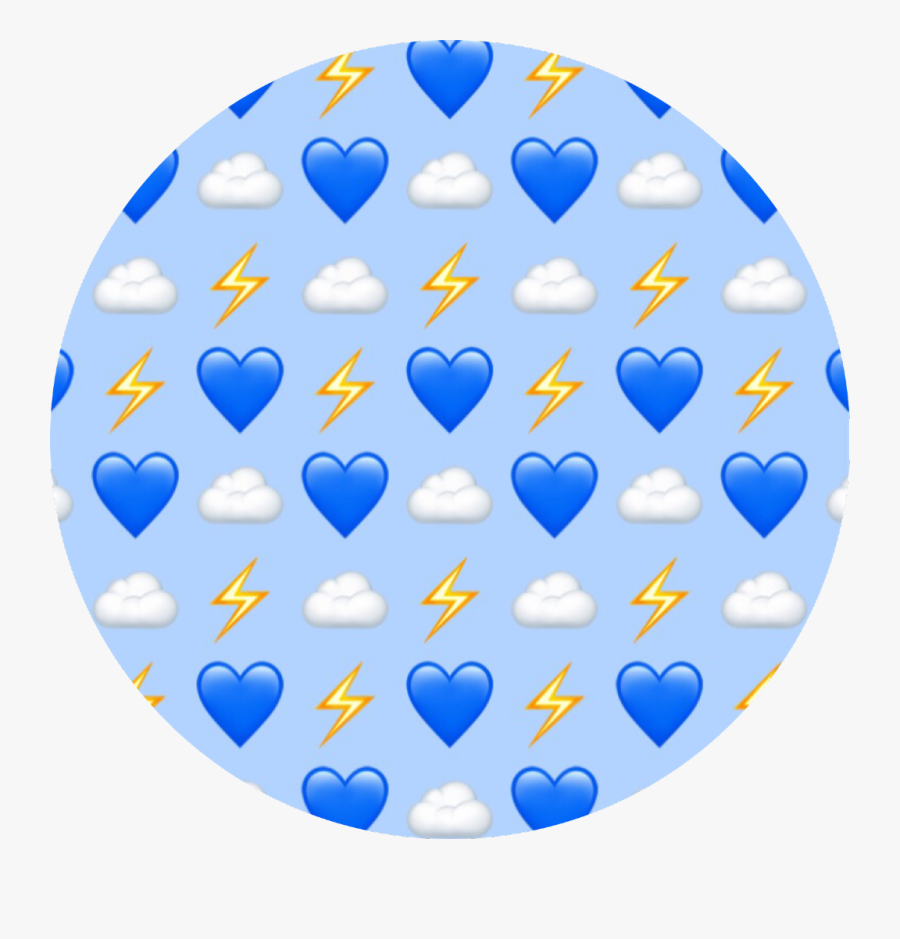 💙⚡️☁️ - Billie Eilish Logo Emoji, Transparent Clipart