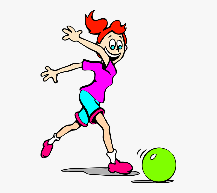 Girl, Ball, Playing, Happy, Laughing, Fun, Happiness - Roll The Ball Clipart, Transparent Clipart