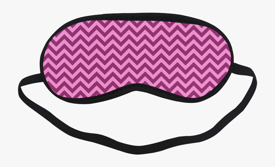 Chevron Zigzag Black & White Transparent Sleeping Mask - Funny Sleeping Eye Mask Design, Transparent Clipart