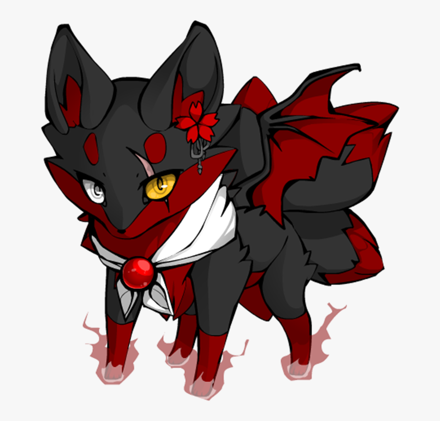 Demon Devil Wolf Png Download Angel And Devil - Angel And Devil Fox, Transparent Clipart