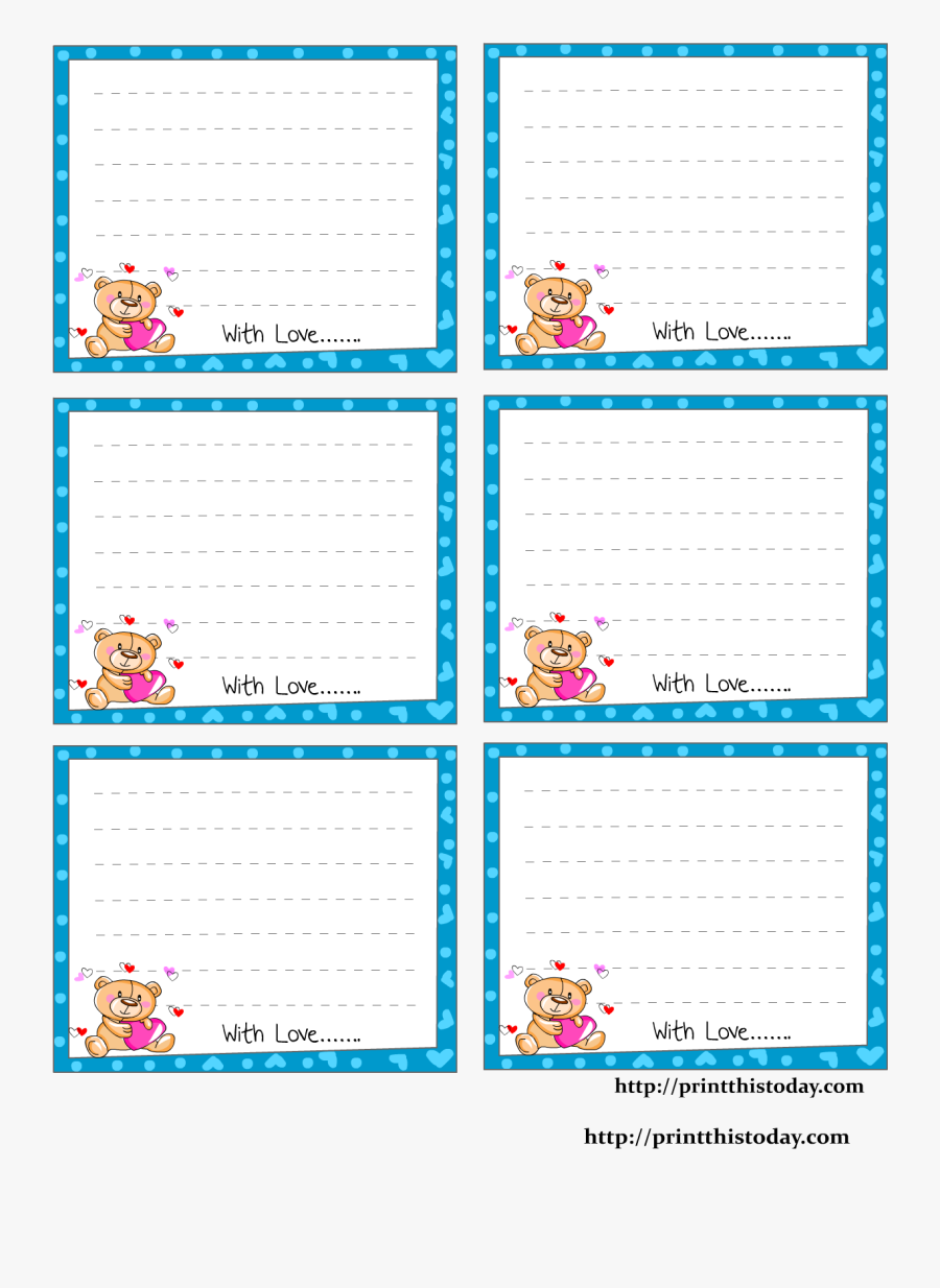 Clip Art Cute Note Cards - Cute Sticky Notes Printable , Free