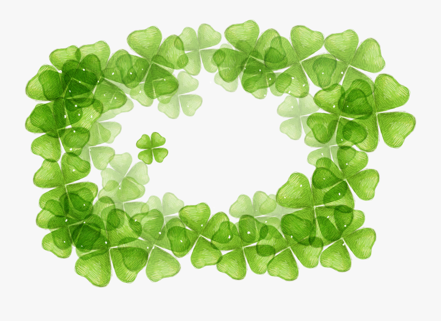 Clover Border Png - Four Leaf Clover Powerpoint, Transparent Clipart