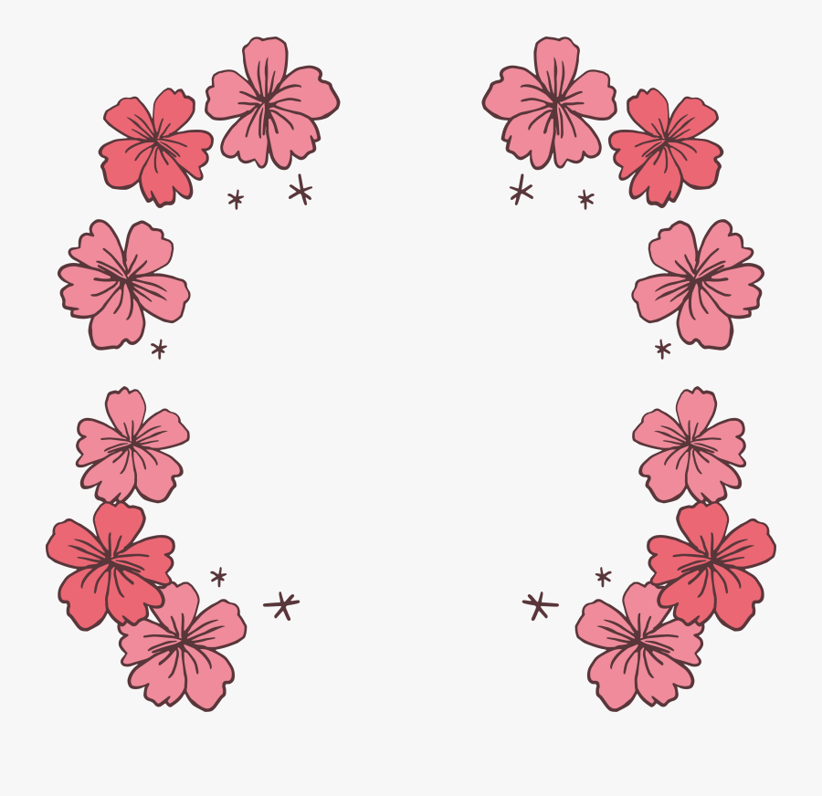 Pink Cherry Blossom Icon, Transparent Clipart