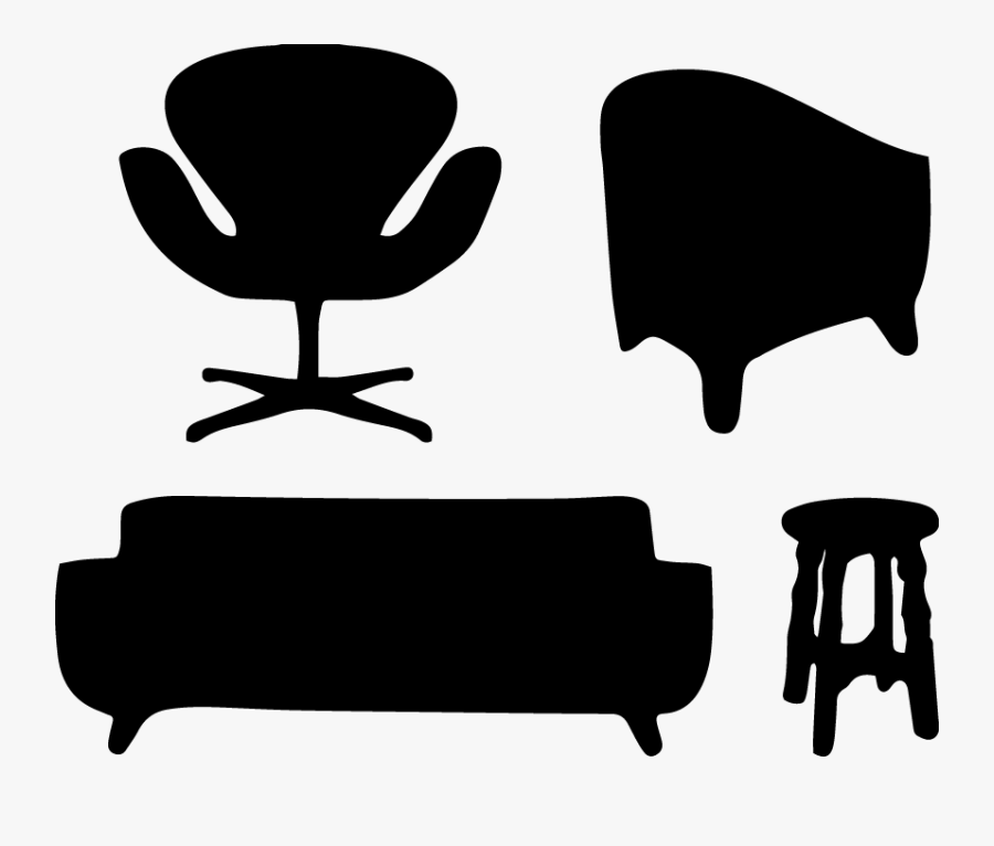 Interior Design - Chair Silhouette Png, Transparent Clipart