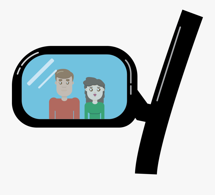 Rear View Mirror Cartoon Png, Transparent Clipart