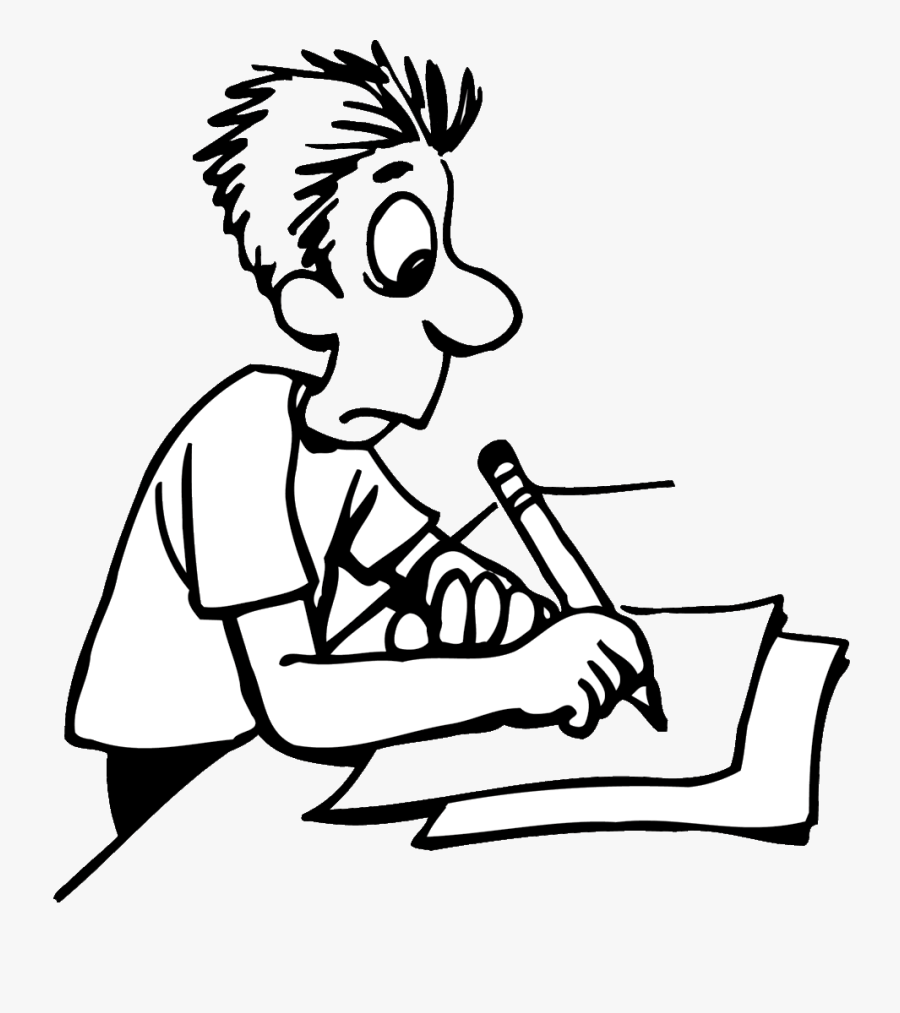 There"s Lot Image - He Is Writing Drawing, Transparent Clipart