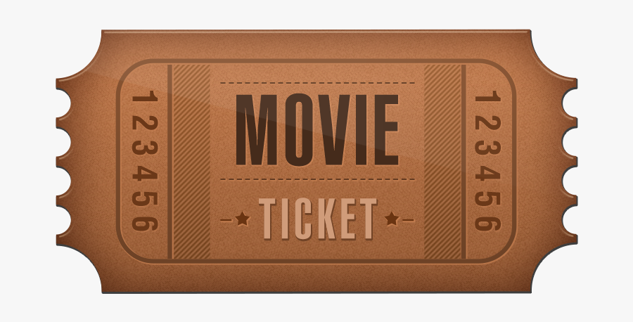 Ticket Cinema Film - Cinema Ticket Vintage Png, Transparent Clipart