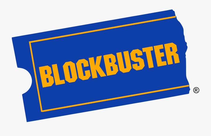 Blockbuster Logo, Transparent Clipart