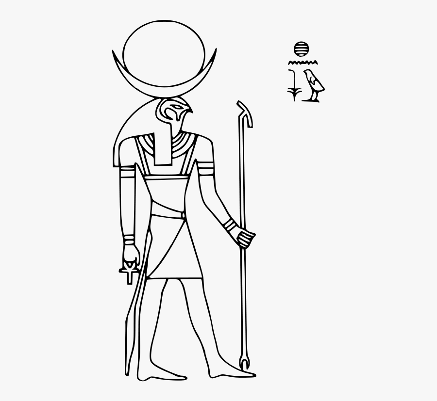 Chons Clip Art - Ra God Easy Drawing, Transparent Clipart