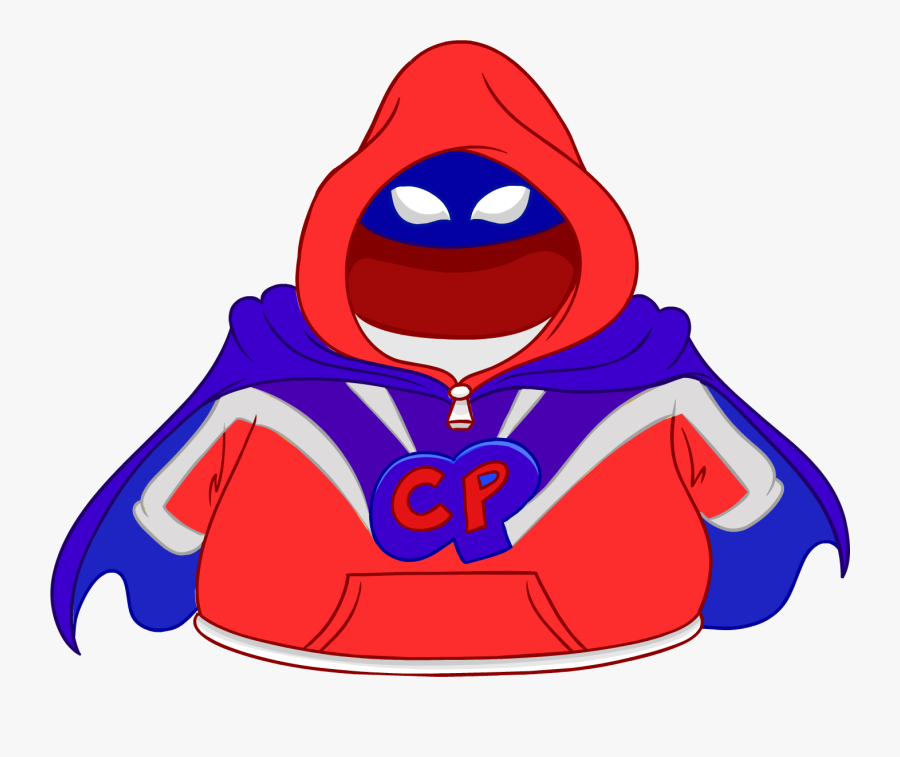 Redidy Penguin/dc Superheroes Takeover 2017 - Club Penguin Super Hero Hoodie, Transparent Clipart