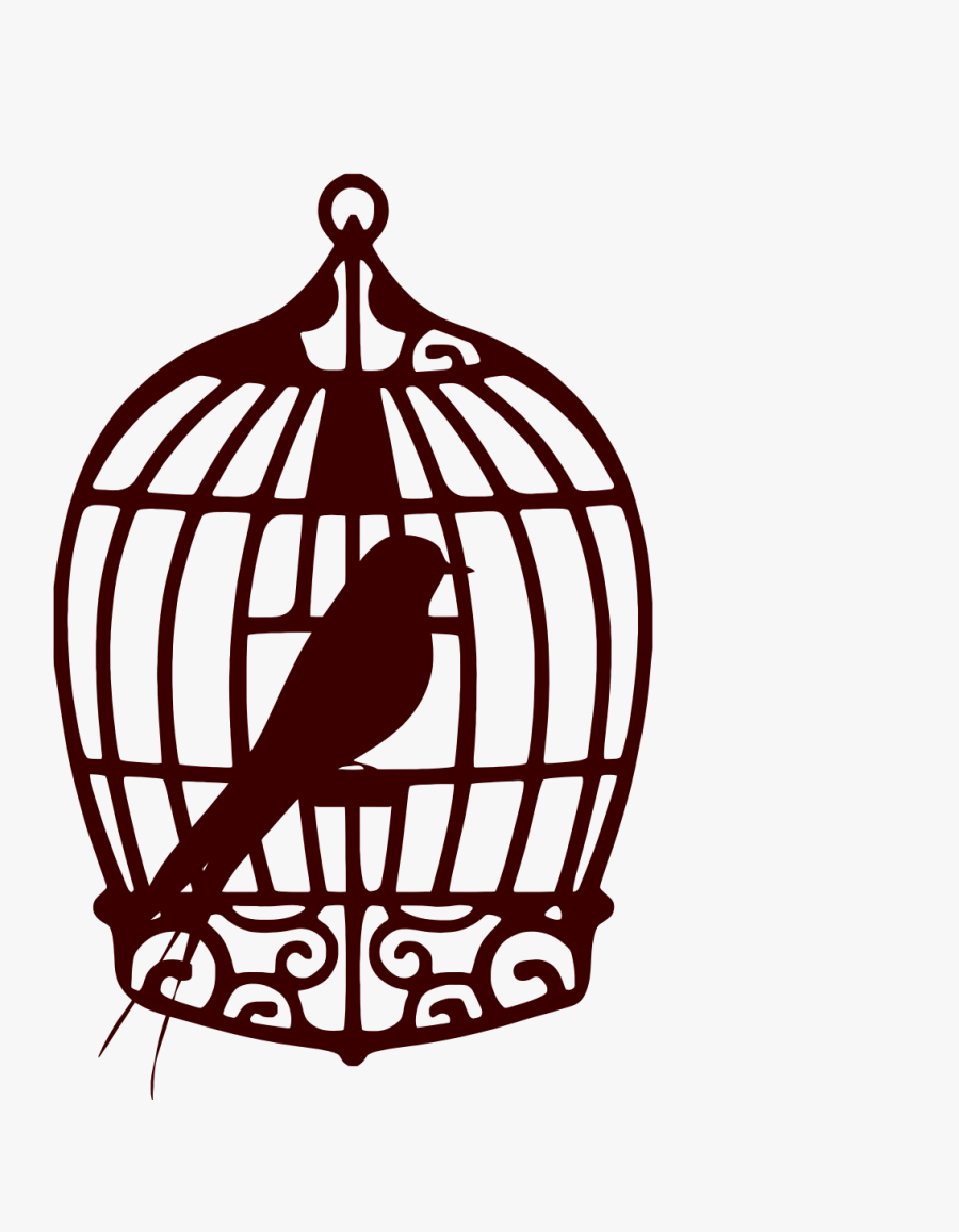 #cage #bird #birdcage - Bird Cage Coloring Page , Free Transparent ...