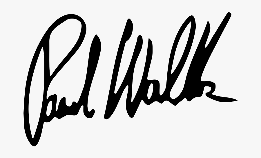 Paul Walker Signature, Transparent Clipart