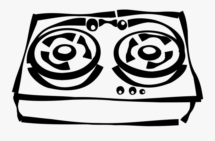 Vector Illustration Of Reel To Reel Analog Audio Magnetic, Transparent Clipart