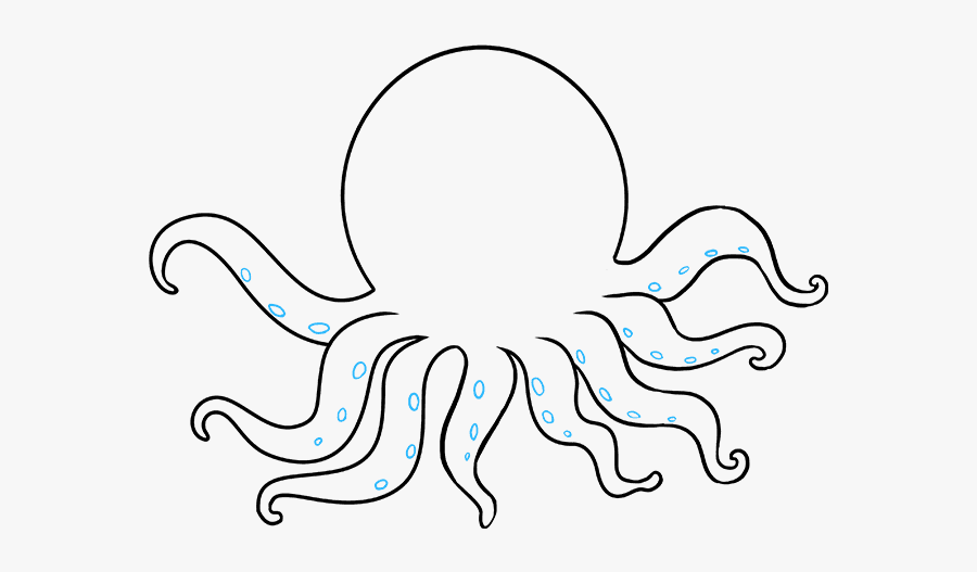 How To Draw Octopus - Drawing Picture Of Octopus, Transparent Clipart