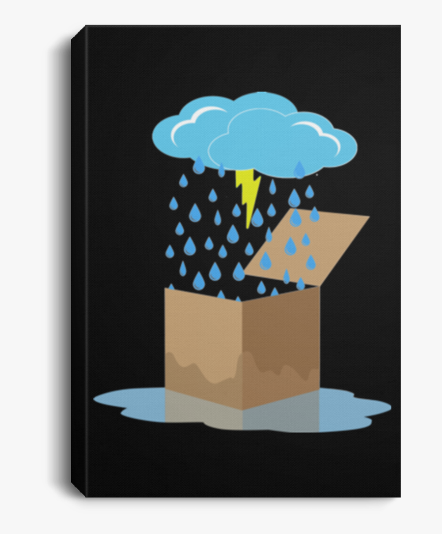 Rain Box Portrait Canvas - Illustration, Transparent Clipart
