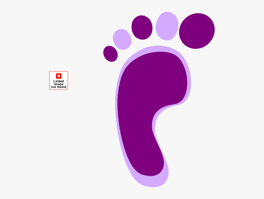Baby Feet Clipart Purple - Footprint Icon Png Coloured, Transparent Clipart
